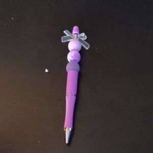 Purple Beaded Pen